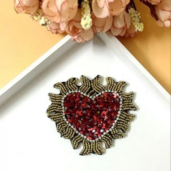 Marque Generique Patch De Broderie Sticker Pailleté Tricot Hotfix 3