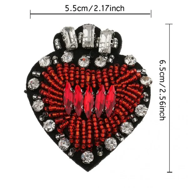 Marque Generique Patch De Broderie Sticker Pailleté Tricot Hotfix 4