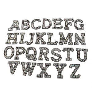 Marque Generique Patch De Fer Sur Lettre Patchs De Couture Strass 9