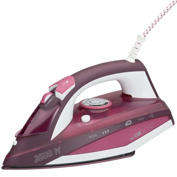 Clatronic Fer à Vapeur à Semelle Céramique, Vapeur Verticale, Coup De Vapeur,… 1