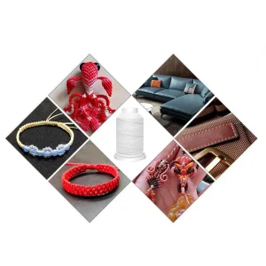 Marque Generique Polyester Ciré Fil À Coudre En Cuir 1mm 9