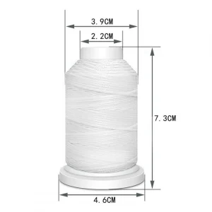 Marque Generique Polyester Ciré Fil À Coudre En Cuir 1mm 15