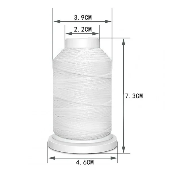 Marque Generique Polyester Ciré Fil À Coudre En Cuir 1mm 6
