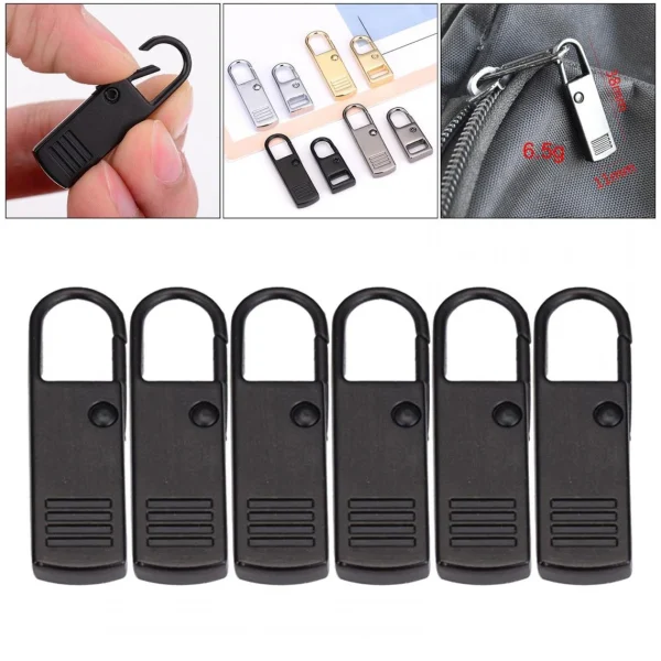 Marque Generique Remplacement Balises Fermeture À Glissière Zip Fixateur Noir De Rép… 5