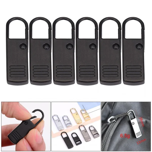 Marque Generique Remplacement Balises Fermeture À Glissière Zip Fixateur Noir De Rép… 6