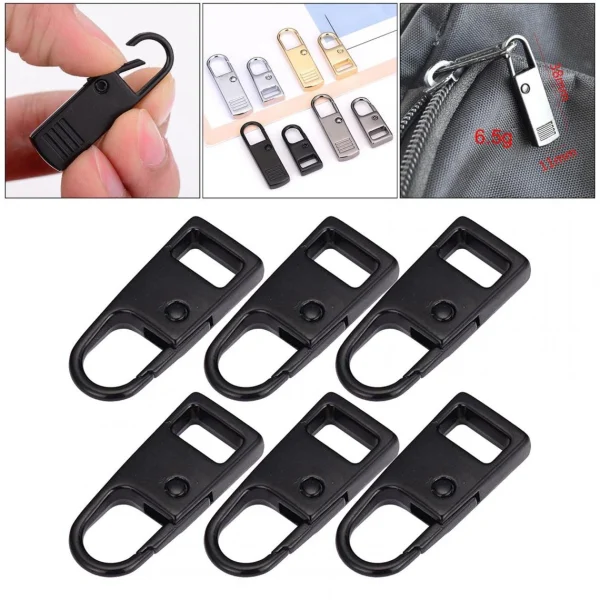 Marque Generique Remplacement Balises Fermeture À Glissière Zip Fixateur Noir De Rép… 5