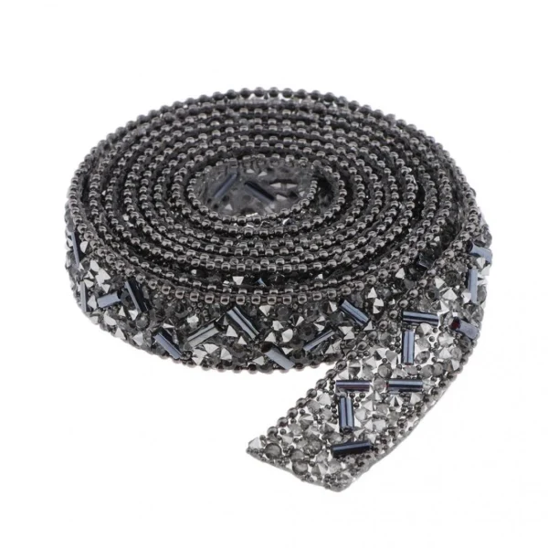 Marque Generique Strass Thermocollant Pour Vetement Ruban Doré 3