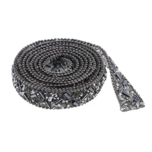 Marque Generique Strass Thermocollant Pour Vetement Ruban Doré 11
