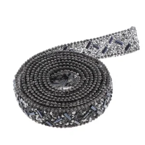 Marque Generique Strass Thermocollant Pour Vetement Ruban Doré 13