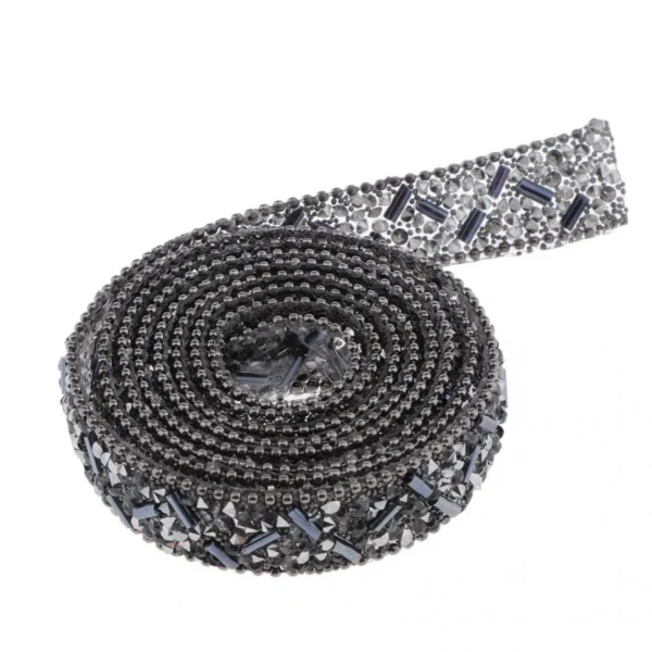 Marque Generique Strass Thermocollant Pour Vetement Ruban Doré 5