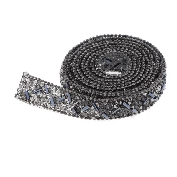 Marque Generique Strass Thermocollant Pour Vetement Ruban Doré 6